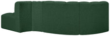 Arc - Boucle Fabric 4 Piece L-Shaped Modular Sofa - Simple Home Plus