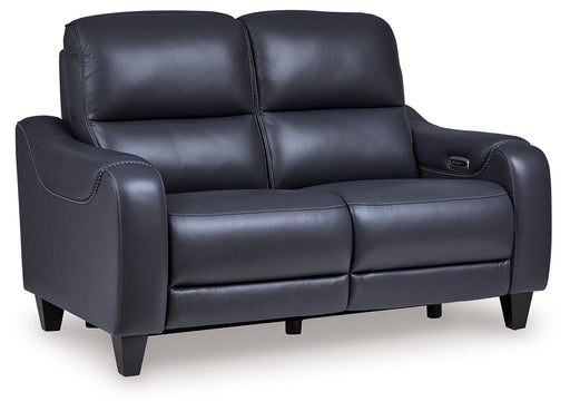 Mercomatic - Power Reclining Loveseat With Adj Headrest - Simple Home Plus