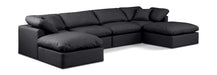 Indulge - Faux Leather 6 Piece Modular Double Chaise Sectional - Simple Home Plus