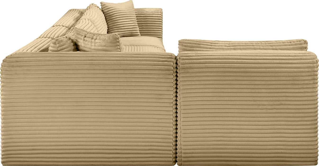 Shaggy - 5 Piece Modular Sectional - Simple Home Plus