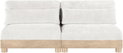 Turin - Chenille Fabric Upholstered Modular Sectional - White - Simple Home Plus