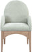 Waldorf - Chenille Dining Arm Chair With Natural Legs - Simple Home Plus