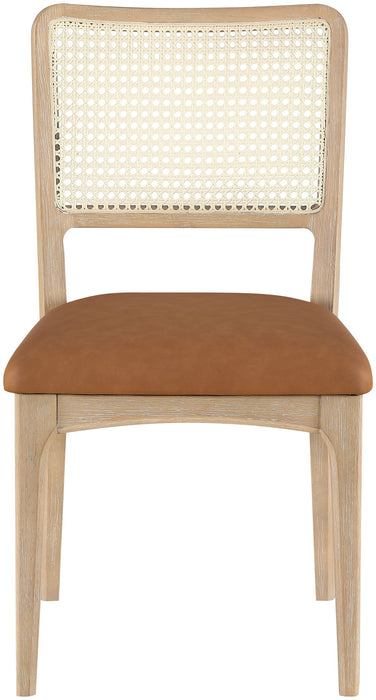 Atrium - Upholstered Seat Dining Chair With Brushed Natural Base (Set of 2) - Simple Home Plus