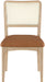 Atrium - Upholstered Seat Dining Chair With Brushed Natural Base (Set of 2) - Simple Home Plus