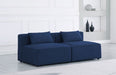 Cube - Linen Modular 2 Seat Armless Sofa - Simple Home Plus