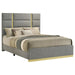 Ines - Fabric Upholstered Panel Bed - Simple Home Plus