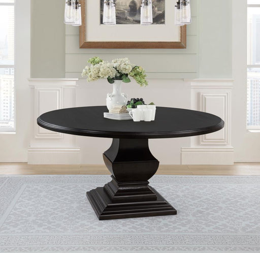 Twyla - 60" Round Wood Dining Room Table - Dark Cocoa - Simple Home Plus