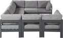 Nizuc - Outdoor Patio 8 Piece Modular Sectional With Gray Frame - Simple Home Plus