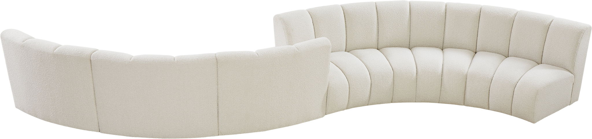 Infinity - 6 Piece Boucle Modular Sectional - Simple Home Plus