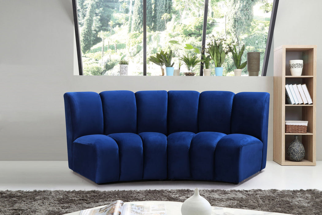Infinity - 2 Piece Velvet Modular Sectional - Simple Home Plus