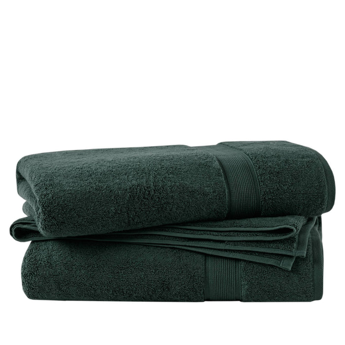 800GSM Ultra-Soft Absorbent Towel Set - Dark Green - Simple Home Plus