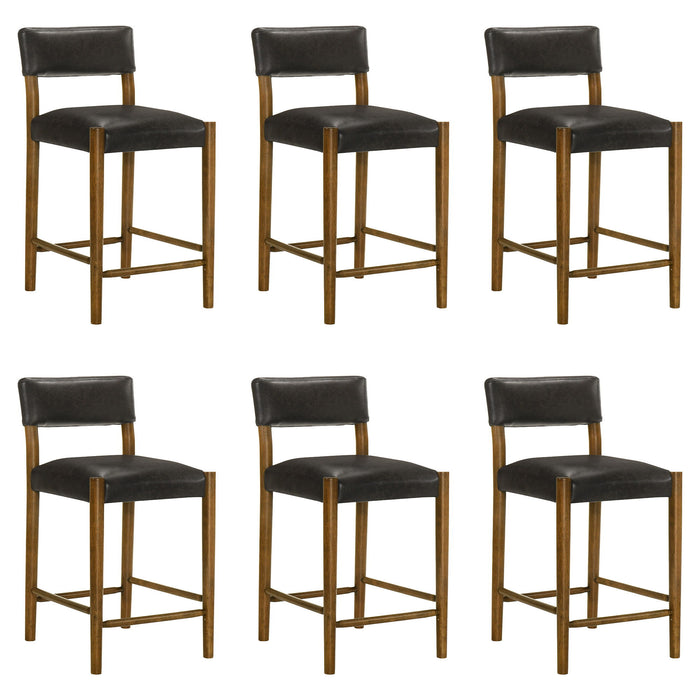 Bennet - Modern Wood Counter Height Kitchen Bar Stool - Simple Home Plus