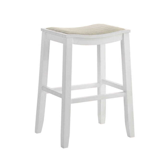 Iyani - Coastal Modern Wood Bar Height Kitchen Bar Stool - Simple Home Plus