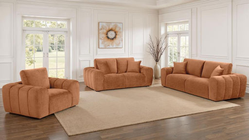 Burnett - Chenille Upholstered Sofa Set - Simple Home Plus