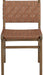 Entwine - Vegan Leather Upholstered Dining Chair - Painted Brown - Simple Home Plus