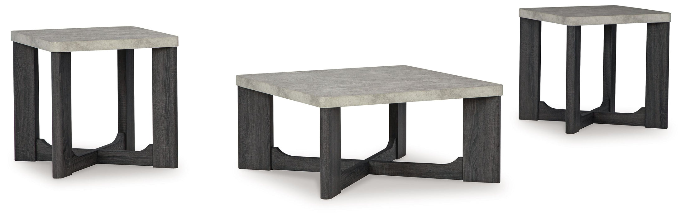 Sharstorm - Two-tone Gray - Occasional Table Set (Set of 3) - Simple Home Plus