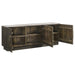 Dennis - 3 Door Marble Top Sideboard Buffet - Tobacco Gray - Simple Home Plus