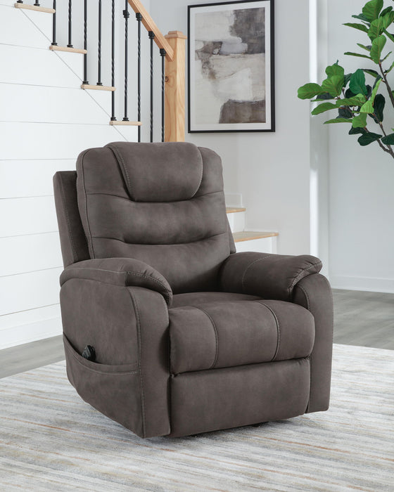 Snowfield - Power Lift Recliner - Gunmetal - Simple Home Plus