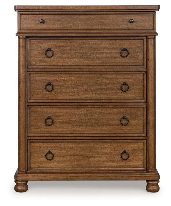 Rowlenstown - Five Drawer Chest - Simple Home Plus