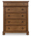 Rowlenstown - Five Drawer Chest - Simple Home Plus