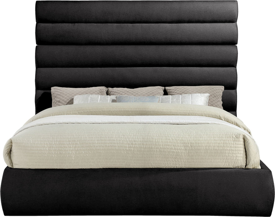 Adam - Chenille Fabric Bed With 70.5" Headboard - Simple Home Plus