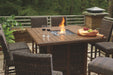 Paradise Trail - Outdoor Fire Pit Table Set - Simple Home Plus
