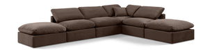 Indulge - Velvet 6 Piece Modular Armless Sectional - Simple Home Plus