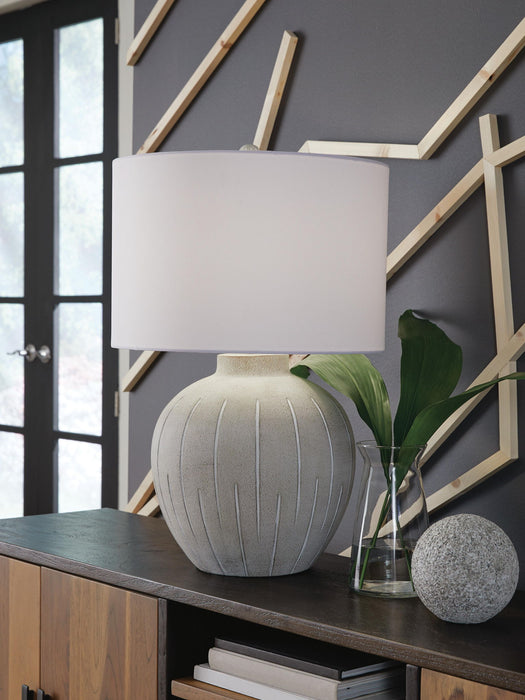 Calbert - Poly Table Lamp - Warm Gray - Simple Home Plus