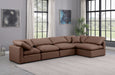 Indulge - Faux Leather 5 Piece Modular Sectional - Simple Home Plus