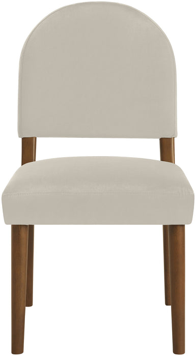 Varinelle - Velvet Dining Chair (Set of 2) - Walnut Frame - Simple Home Plus