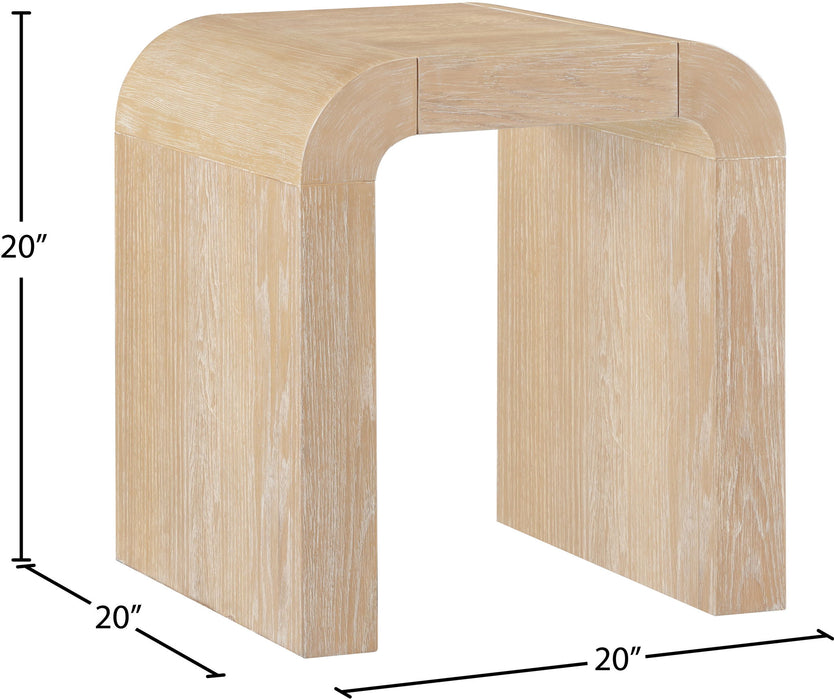 Toulon - Oak Veneer End Table - Simple Home Plus