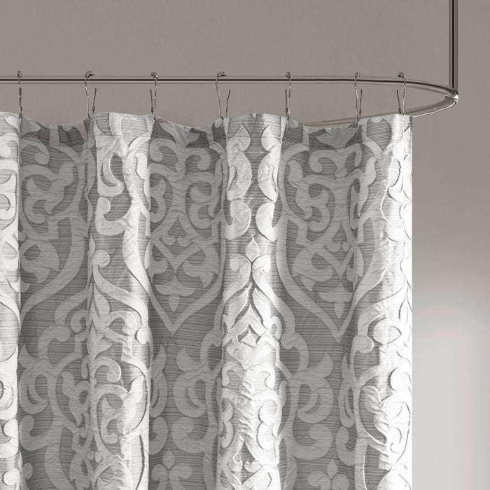 Odette - Shower Curtain - Silver - Simple Home Plus