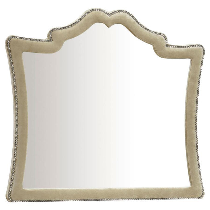 Antonella - Upholstered Dresser Mirror - Simple Home Plus