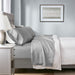 1000 Thread Count - Queen HeiQ Smart Temperature Blend 4 Piece Sheet Set - Gray - Simple Home Plus