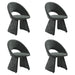 Angelina - Modern Curved Back Upholstered Dining Chair - Simple Home Plus