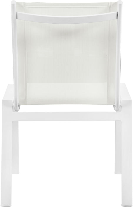 Nizuc - Outdoor Patio Dining Chair With White Frame (Set of 2) - Simple Home Plus