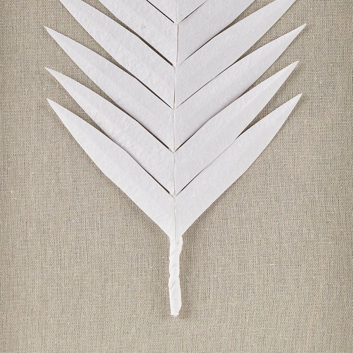 Sabal - Palm Rice Paper Framed Shadow Box (Set of 3) - Off White - Simple Home Plus