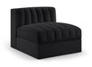 Rummi - Velvet Performance Fabric Upholstered Modular Armless Chair - Simple Home Plus