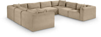 Shaggy - Fabric 8 Piece Modular U-Shaped Sectional - Simple Home Plus