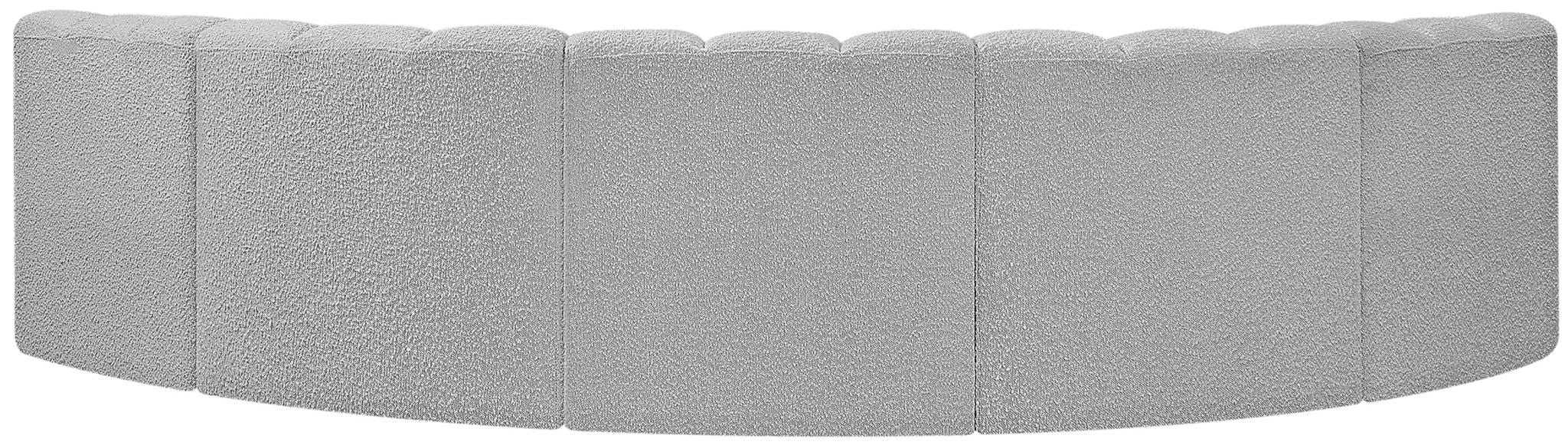 Arc - Boucle Fabric 5 Piece U-Shaped Modular Sofa - Simple Home Plus