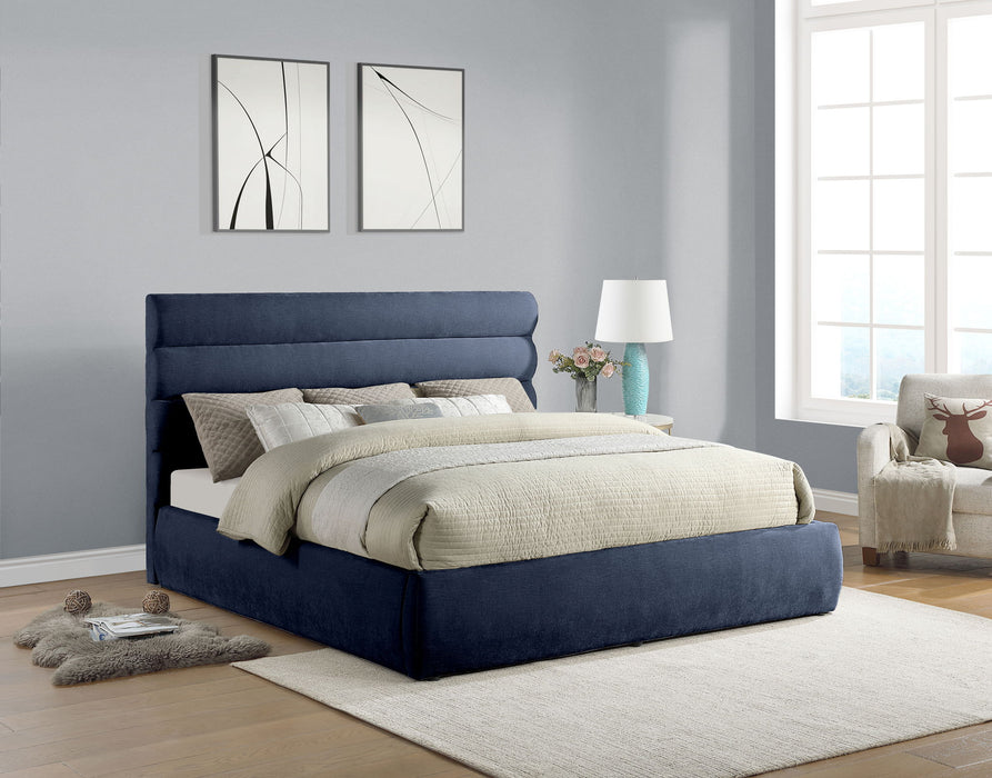 Adam - Chenille Fabric Bed With 52" Headboard - Simple Home Plus