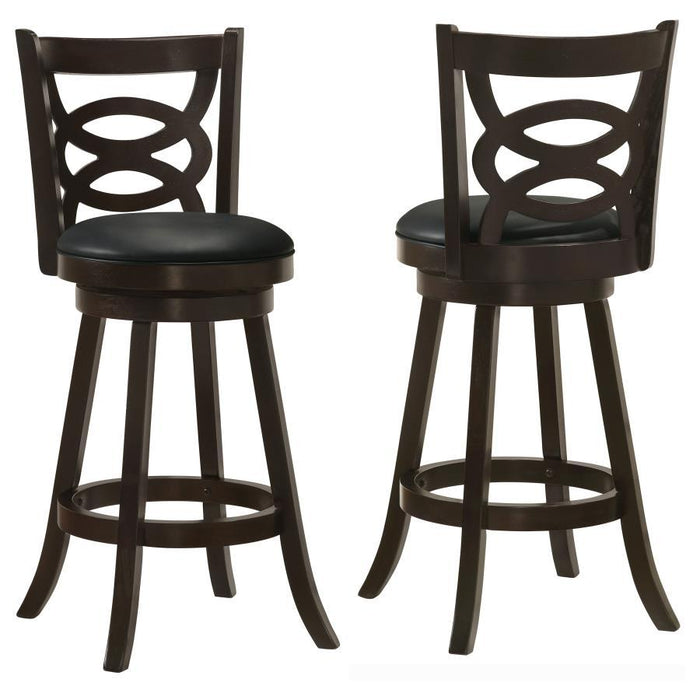 Calecita - Wood Swivel Counter Stool (Set of 2) - Simple Home Plus