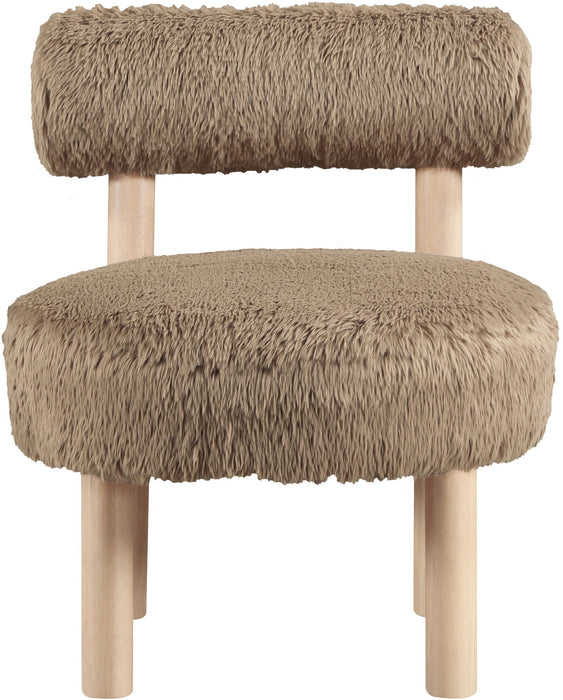Ambre - Shearling Fabric Accent Chair - Simple Home Plus