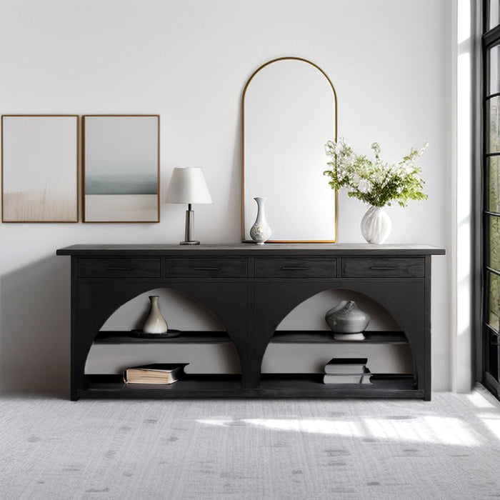 Grayson - Highboard - Black / Gray - Simple Home Plus