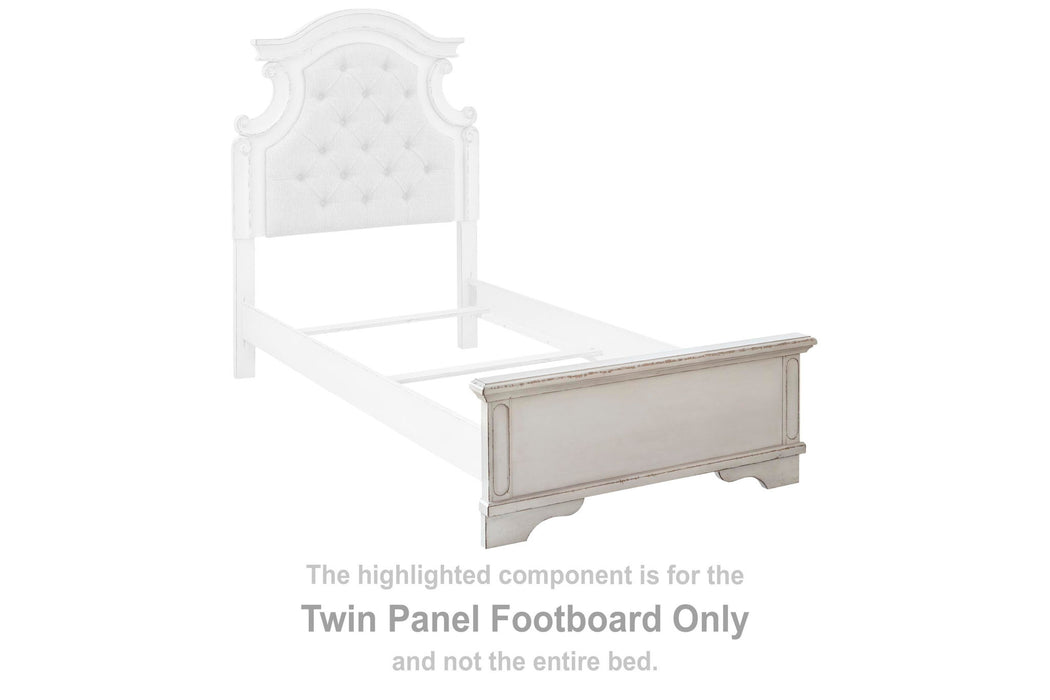 Realyn - Twin Panel Footboard - Chipped White - Simple Home Plus
