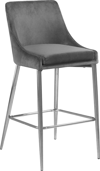 Karina - Stool with Chrome Legs (Set of 2) - Simple Home Plus