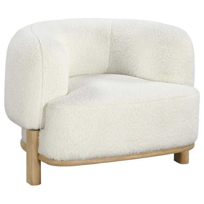 Lawler - Upholstered Barrel Back Accent Chair - Simple Home Plus