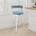 Bryant - Swivel Bar Stool With Silver Frame - Simple Home Plus