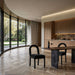 Conrad - Velvet Dining Chair With Black Legs - Simple Home Plus