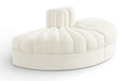 Rummi - Velvet Performance Fabric Upholstered 2 Piece  Rounded Modular Loveseat - Simple Home Plus